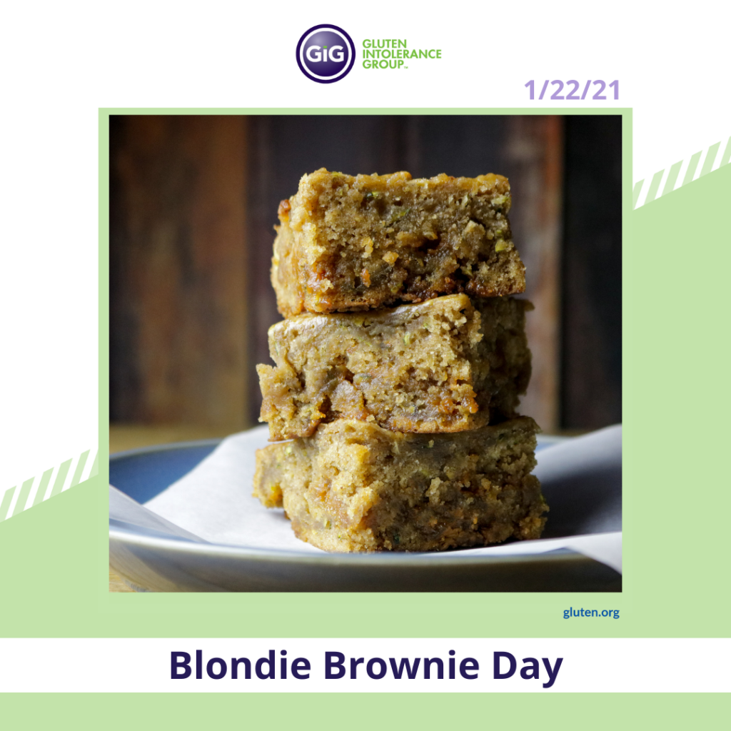 Blondie Brownie Day New Year New Food